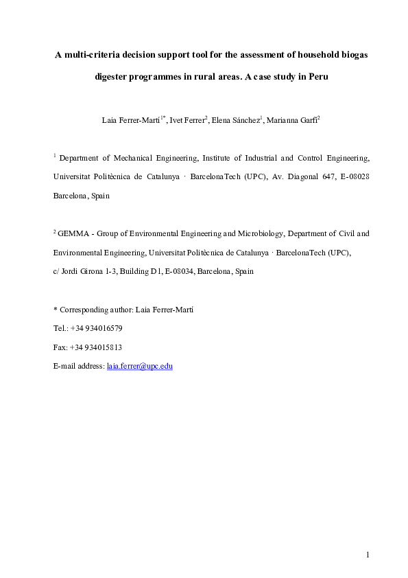 (PDF) A multi-criteria decision support tool for the assessment of ...