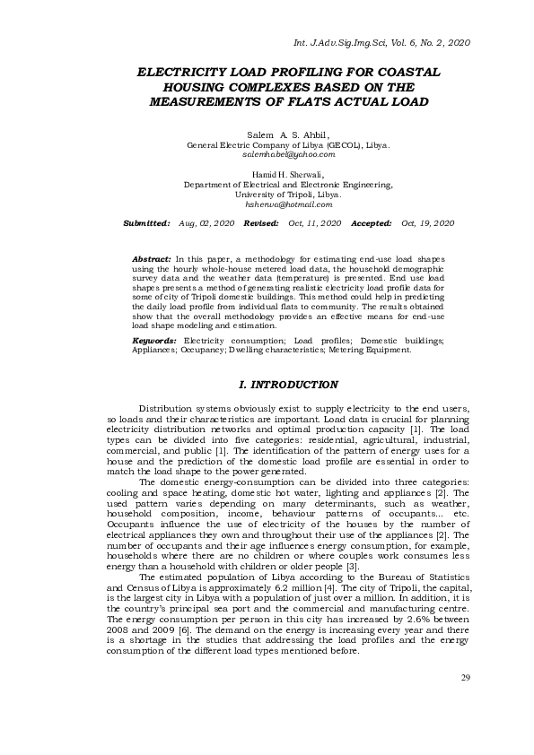 (PDF) Electricity Load Profiling for Coastal Housing Complexes Based on ...