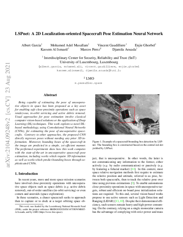 (PDF) LSPnet: A 2D Localization-oriented Spacecraft Pose Estimation ...