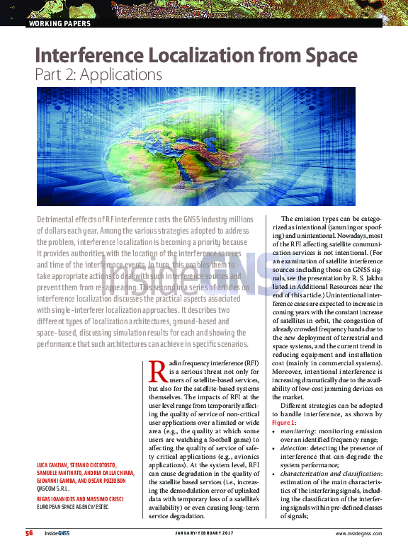 (PDF) Interference Localization from Space Part 2 : Applications