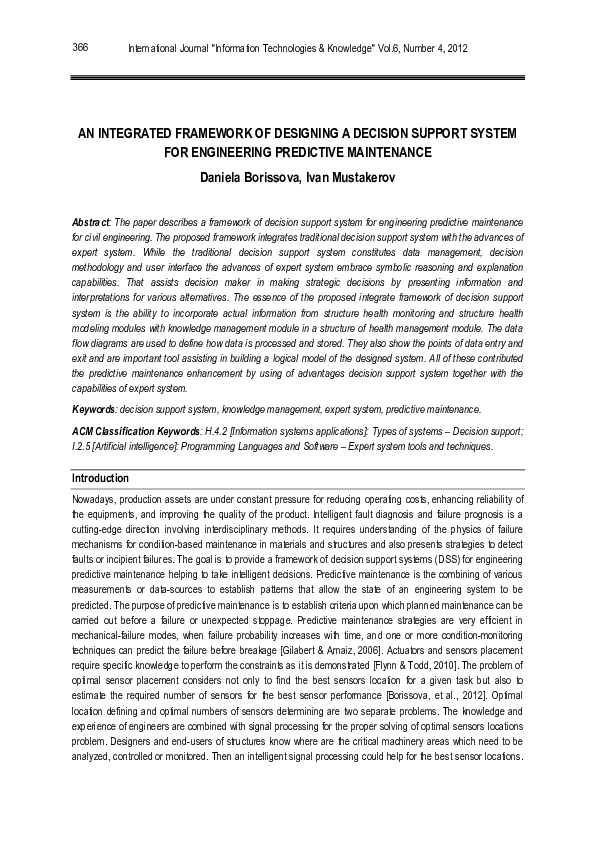 (PDF) An Integrated Framework of Designing a Decision Support System ...
