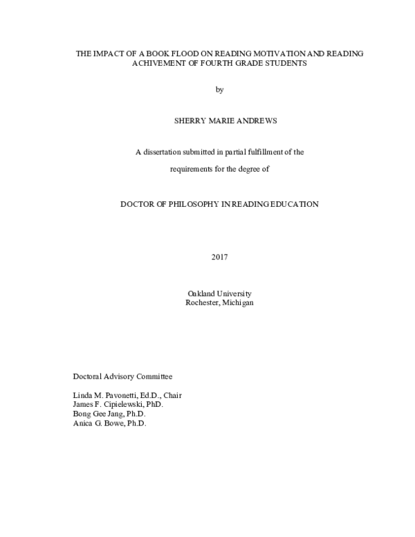 (PDF) The impact of a book flood on reading motivation and reading ...