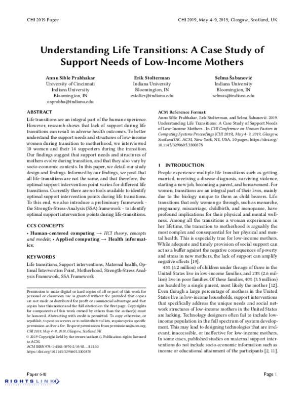 (PDF) Understanding Life Transitions