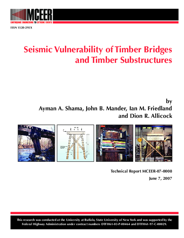 (PDF) Seismic Vulnerability of Timber Bridges and Timber Substructures