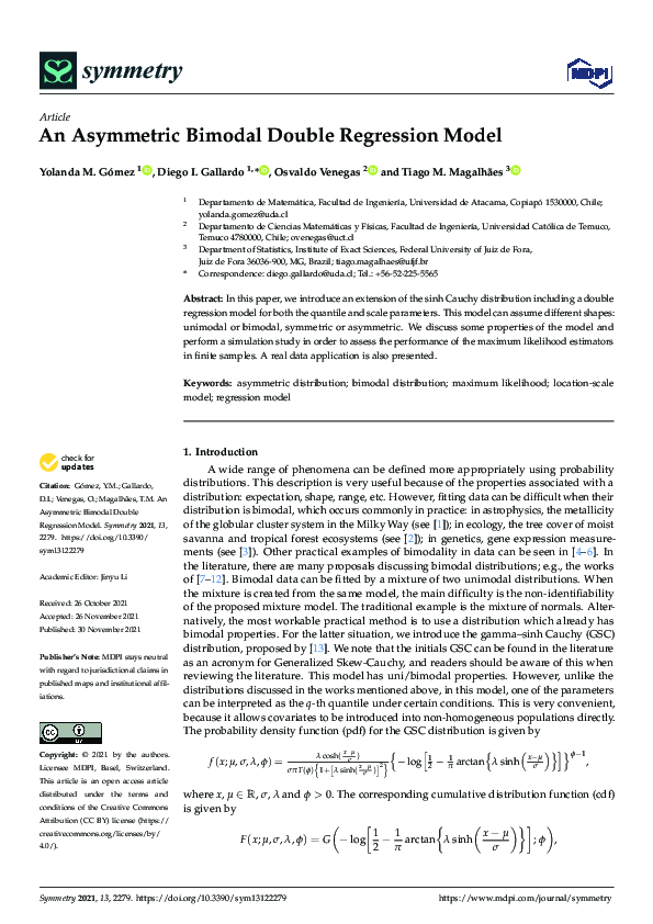 (PDF) An Asymmetric Bimodal Double Regression Model