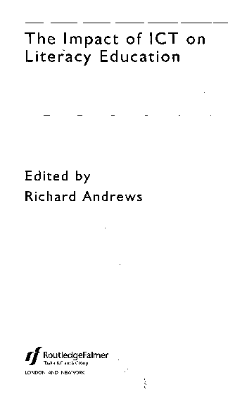 (PDF) The impact of ICT on literacy education