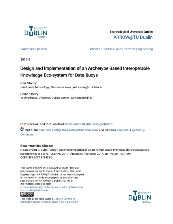 (PDF) Design and implementation of an archetype based interoperable ...