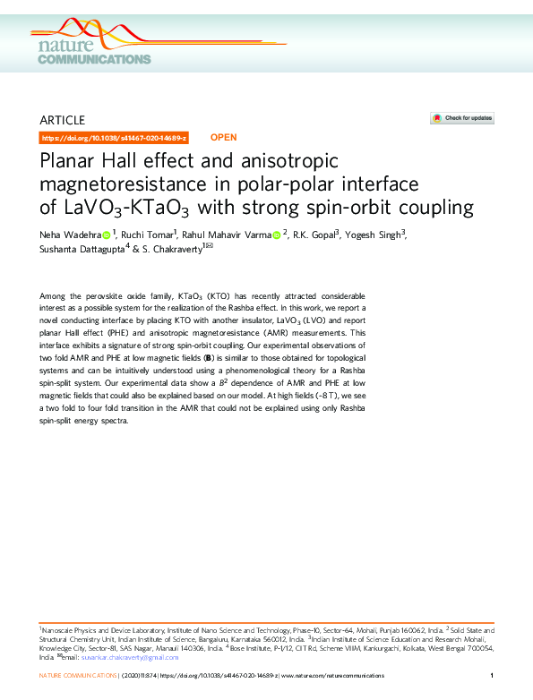 (PDF) Planar Hall effect and anisotropic magnetoresistance in layered ...