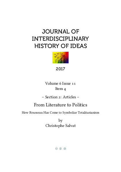 (PDF) 4. From Literature to Politics: How Rousseau Has Come to ...