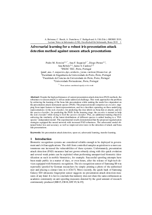 (PDF) Adversarial learning for a robust iris presentation attack ...
