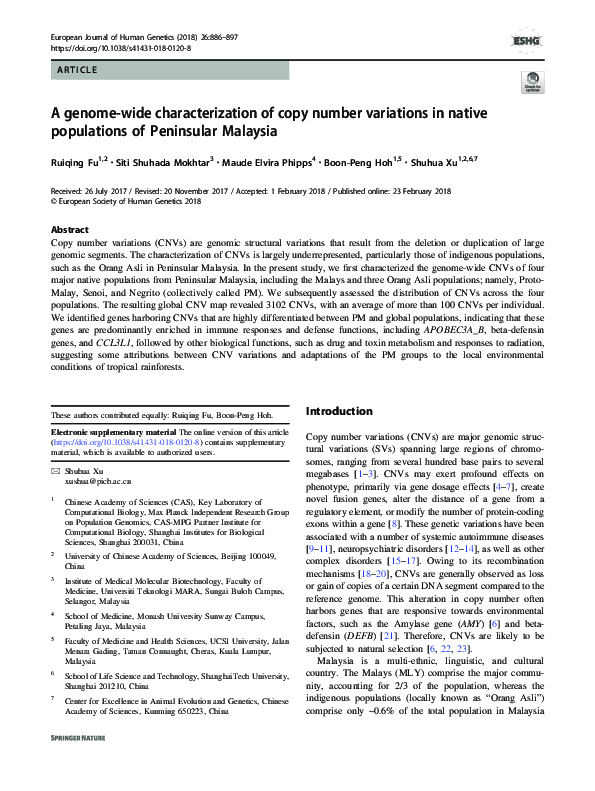 (PDF) A genome-wide characterization of copy number variations in ...