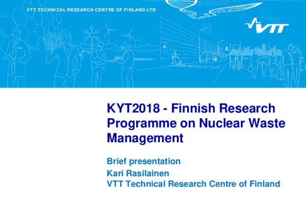 KYT2018 Finnish Research Programme on Nuclear Waste Management 2015–2018 – Final Report