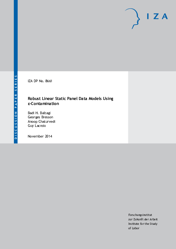 (PDF) Robust Linear Static Panel Data Models
