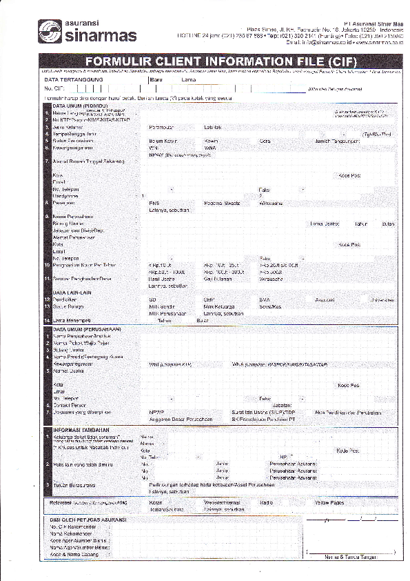 (PDF) CIF kosong