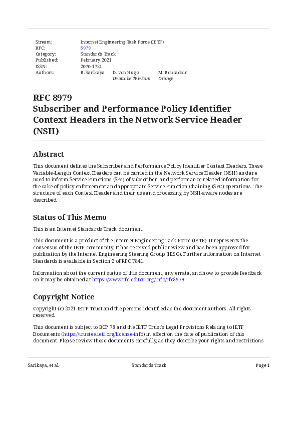 (PDF) Subscriber and Performance Policy Identifier Context Headers in ...