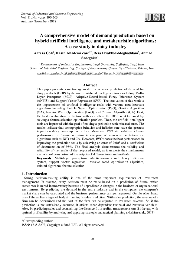 (PDF) A comprehensive model of demand prediction based on hybrid ...