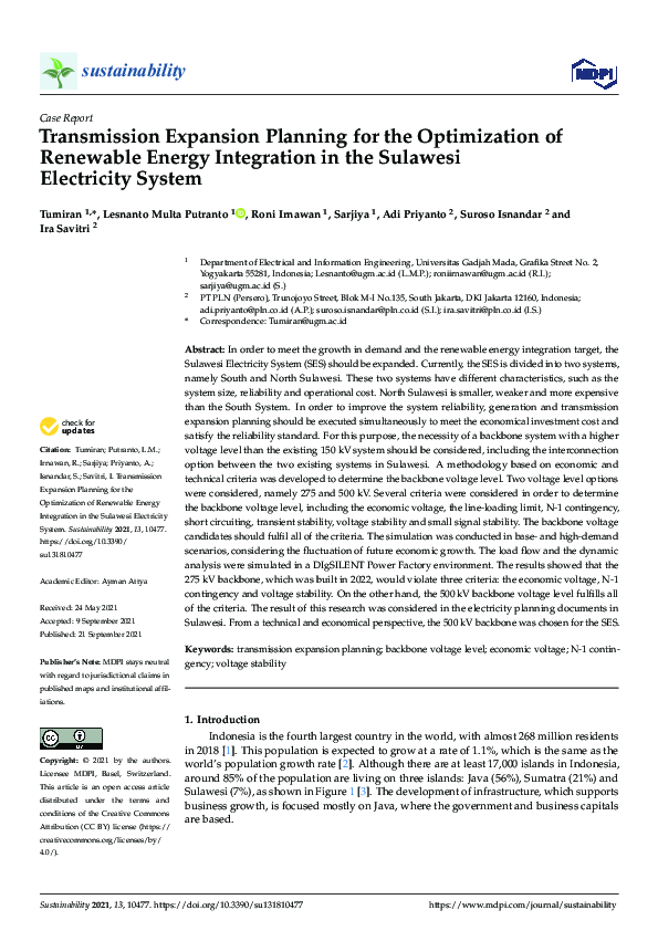 (PDF) Transmission Expansion Planning for the Optimization of Renewable ...