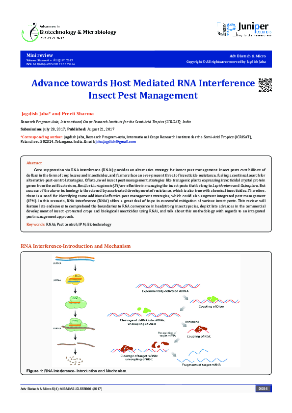 (PDF) RNAi and the genes that control in plants and animals