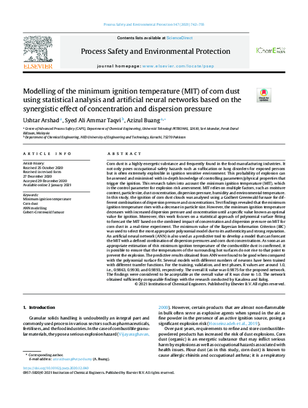 (PDF) Process Safety and Environmental Protection