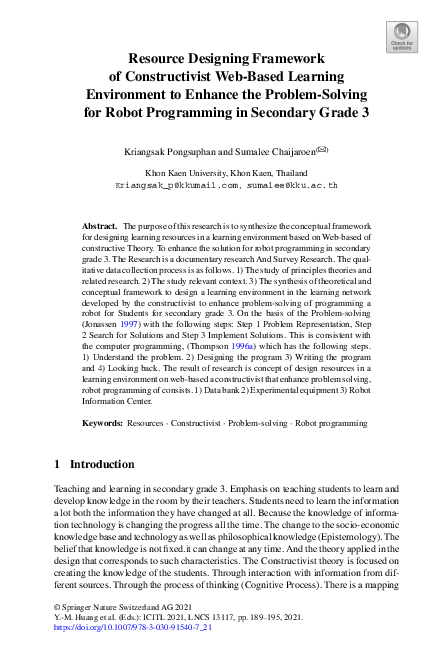 (PDF) Resource Designing Framework of Constructivist Web-Based Learning ...
