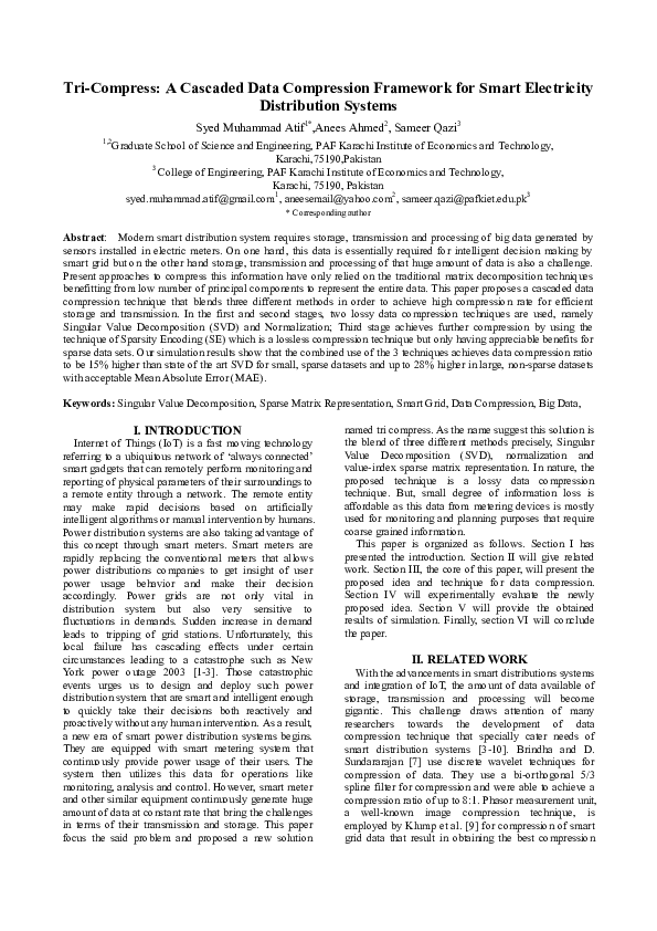 (PDF) Tri-Compress: A Cascaded Data Compression Framework for Smart ...