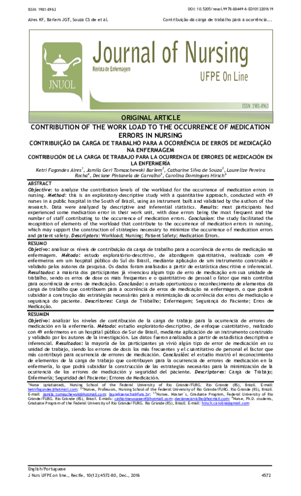 pdf-contribution-of-the-work-load-to-the-occurrence-of-medication-errors-in-nursing-carolina-hirsch-academia-edu