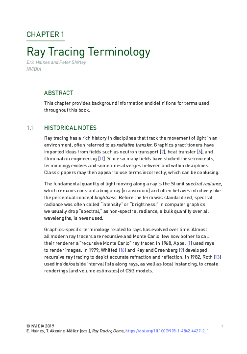 (PDF) Ray Tracing Terminology