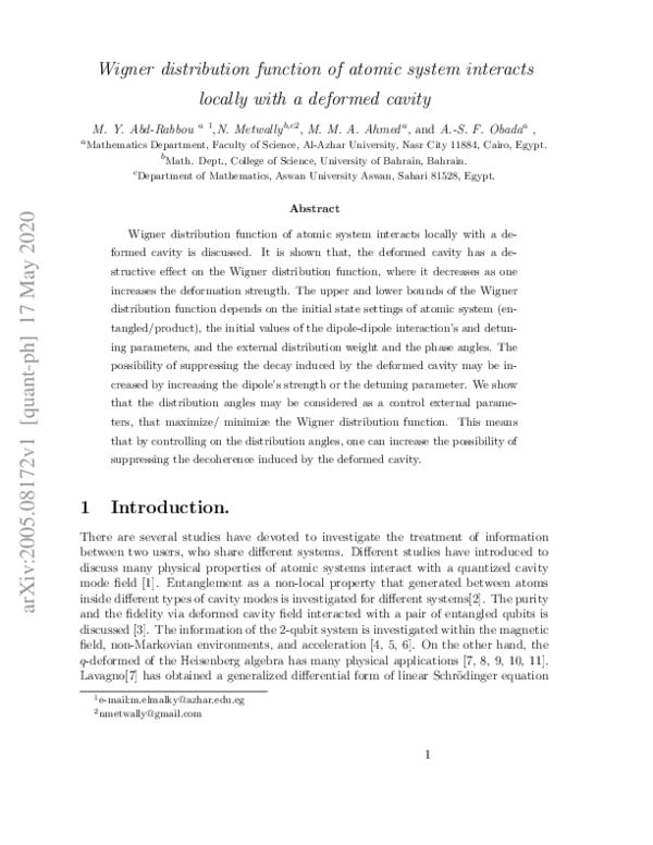 (PDF) Wigner distribution function of atomic system interacts locally ...
