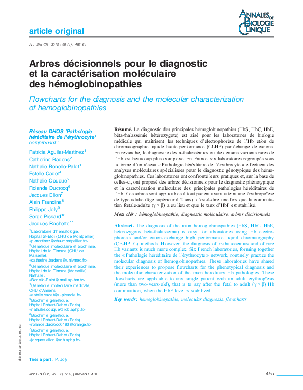 (PDF) Flowcharts for the diagnosis and the molecular characterization ...