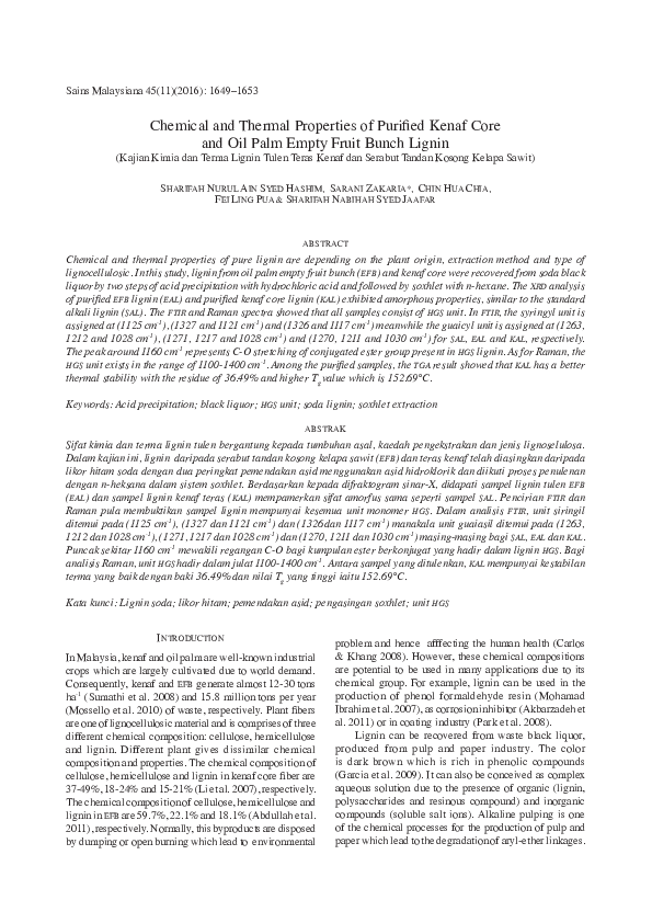 (PDF) Chemical and thermal properties of purified kenaf core and oil ...