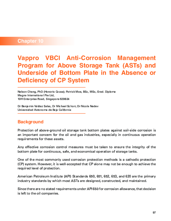 PDF) Vappro VBCI Anti-Corrosion Program for Above Storage Tank 