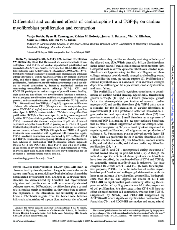 (PDF) Differential and combined effects of cardiotrophin-1 and TGF ...