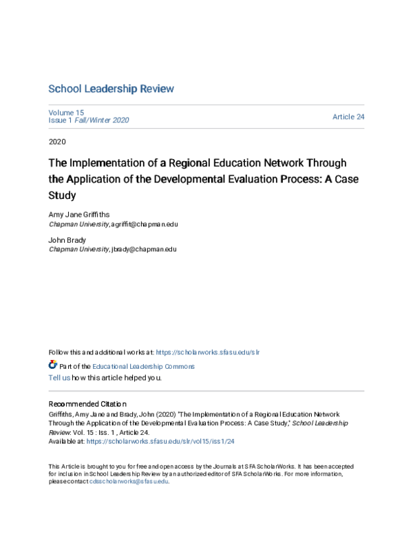 (PDF) The Implementation of a Regional Education Network Through the ...