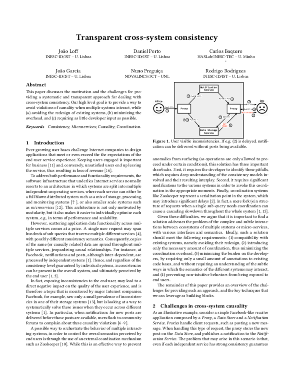 (PDF) Transparent cross-system consistency