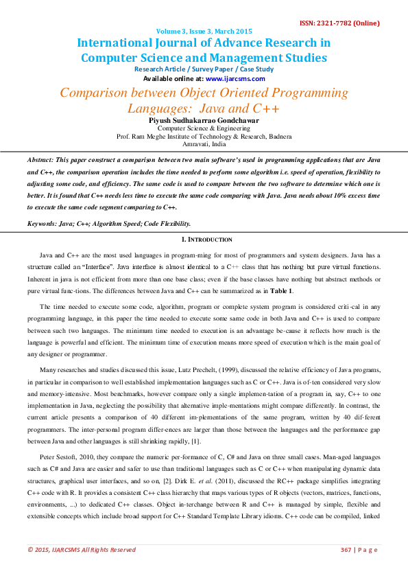 (PDF) International Journal of Advance Research in Computer Science and ...