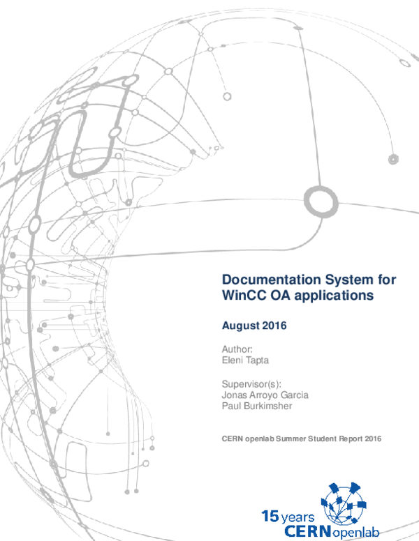 (PDF) Documentation System For Wincc Oa Applications