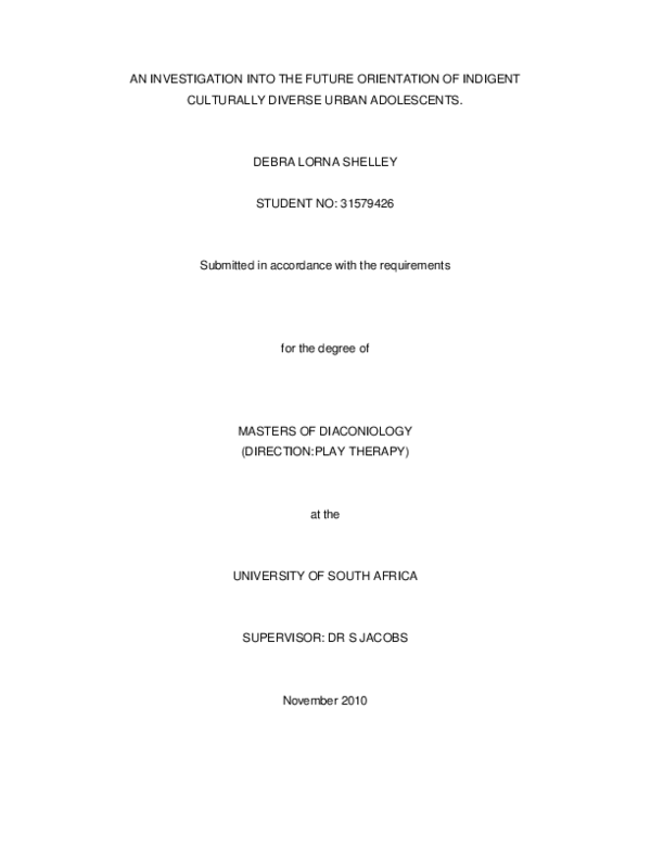 (PDF) DECLARATION I declare that AN INVESTIGATION INTO THE FUTURE ...
