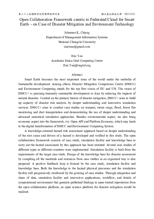(PDF) Open Collaboration Framework centric to Federated Cloud for Smart ...