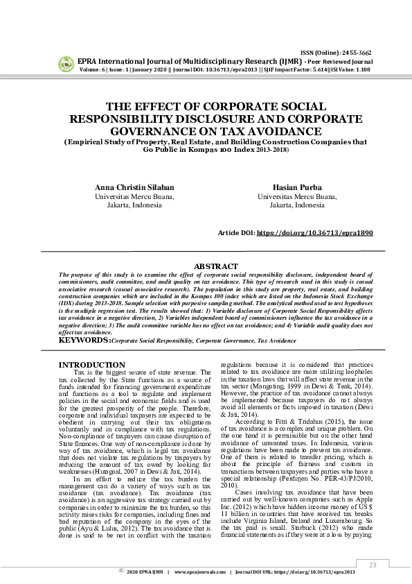 (PDF) The Effect of Corporate Social Responsibility Disclosure on ...
