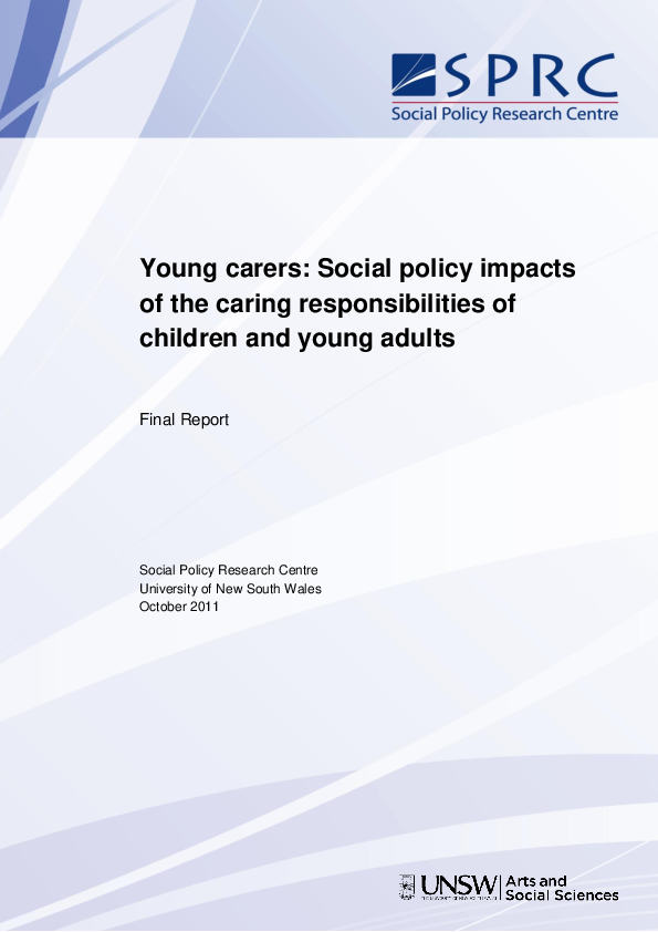 (PDF) Young carers: Social policy impacts of the caring ...