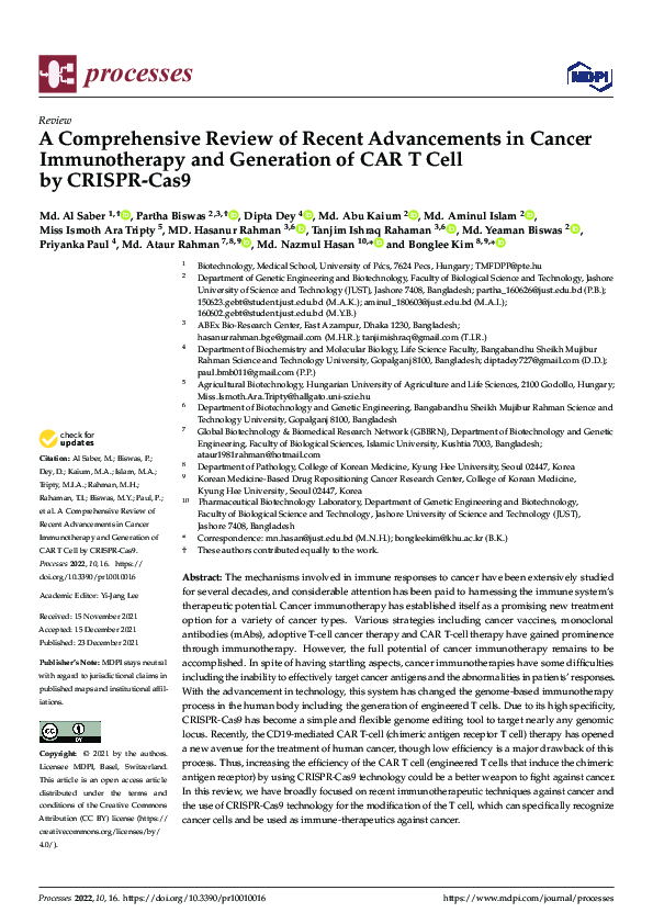 (PDF) A Comprehensive Review of Recent Advancements in Cancer ...