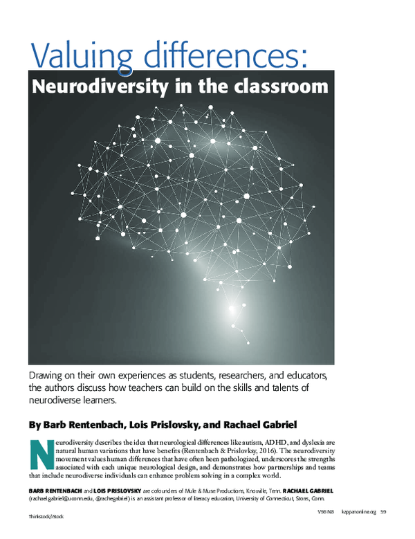 (PDF) Valuing differences