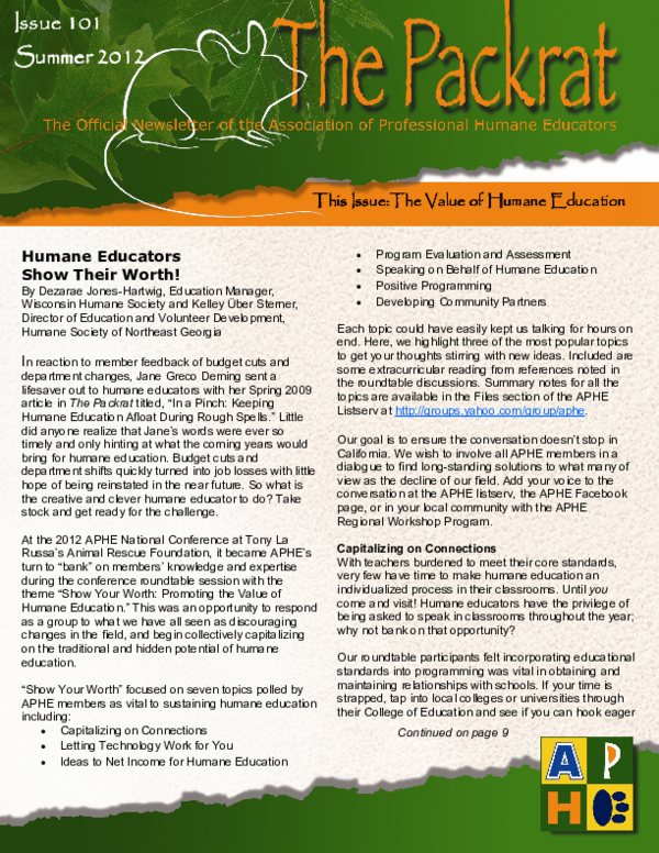 (PDF) In-Service Educators and Their Views of Humane Education: An ...