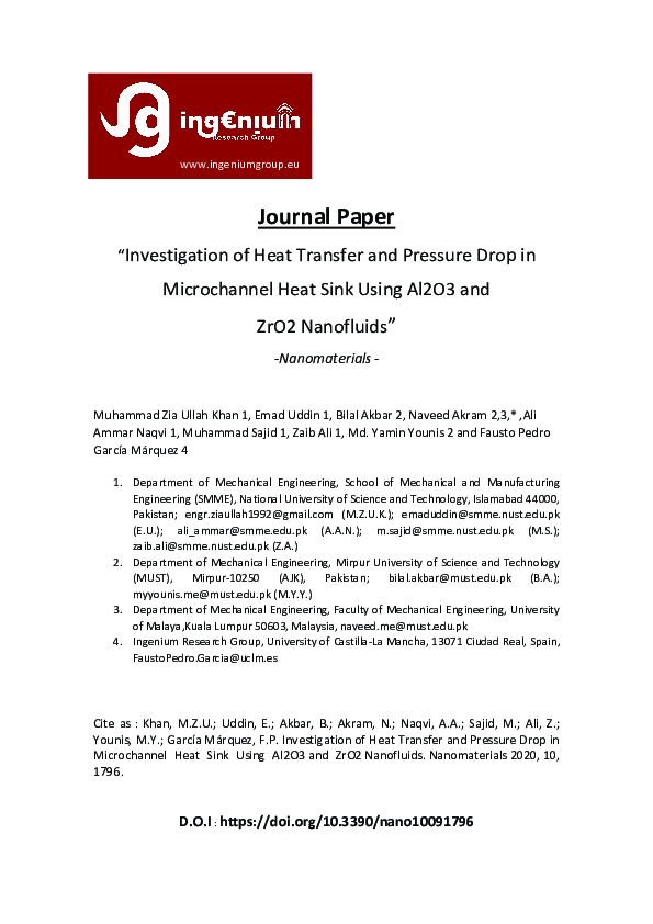(PDF) Investigation of heat transfer and pressure drop in plate heat ...