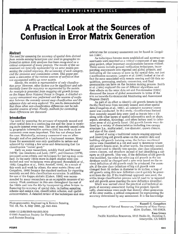 (PDF) A practical look at the sources of confusion in error matrix ...