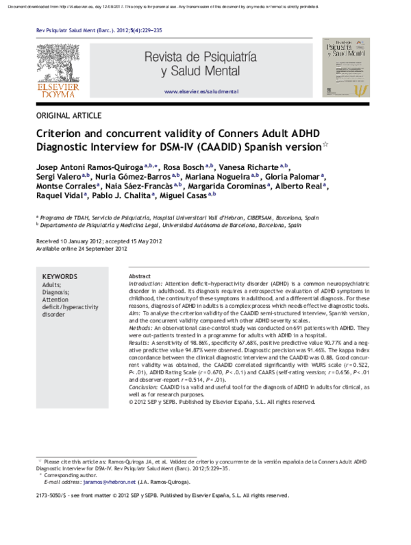 Adhd Diagnostic Interview