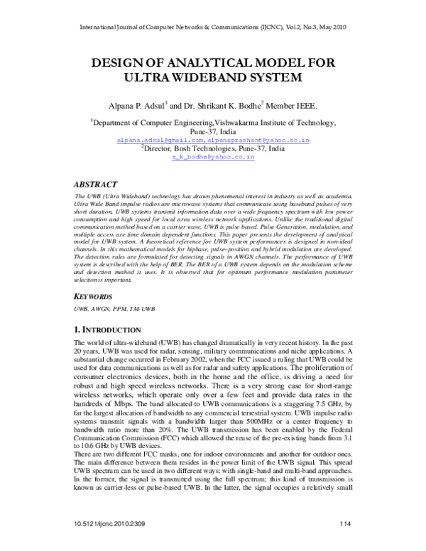 (PDF) Design of Analytical Model for