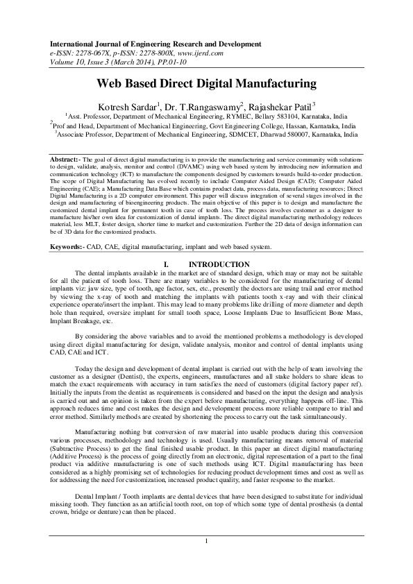 (PDF) Web Based Direct Digital Manufacturing