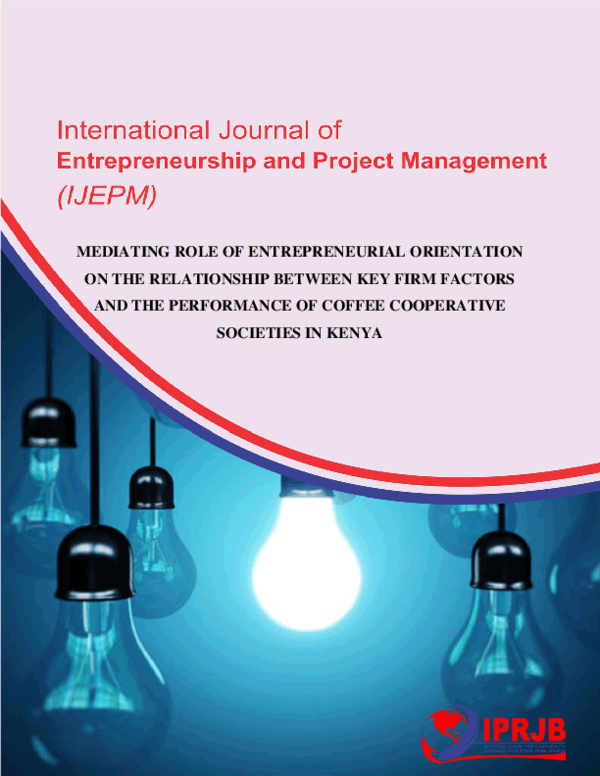 (PDF) Mediating Role of Entrepreneurial Orientation on the Relationship ...