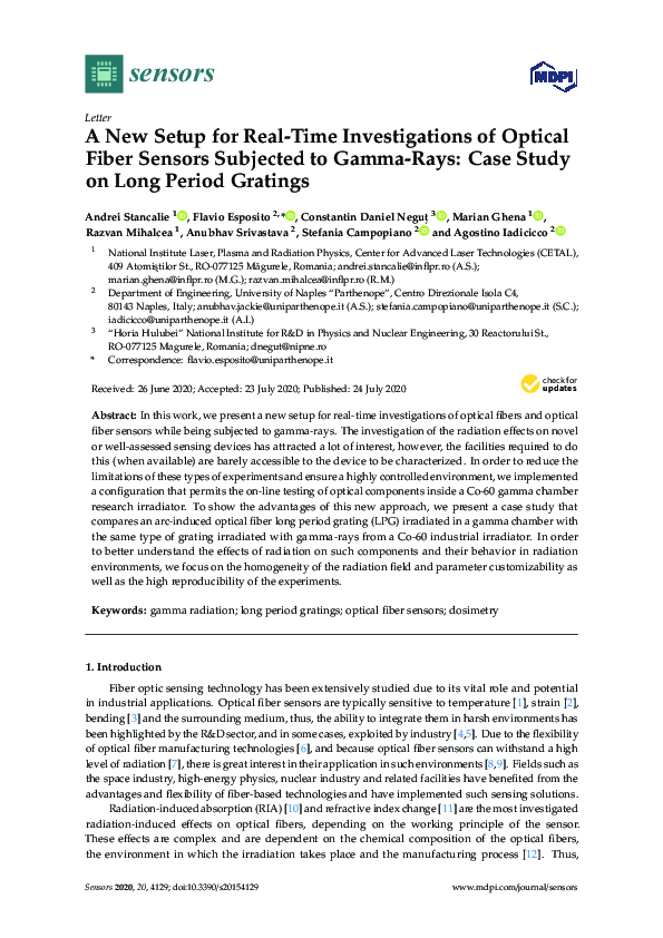 (PDF) A New Setup for Real-Time Investigations of Optical Fiber Sensors ...